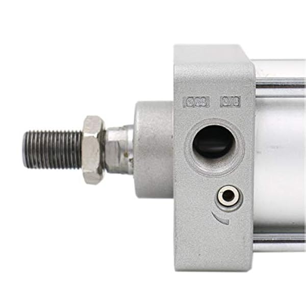 Heschen Pneumatisk standardcylinder SC 63-100 PT3/8 port 63 mm borr 100 mm slag dubbelverkande
