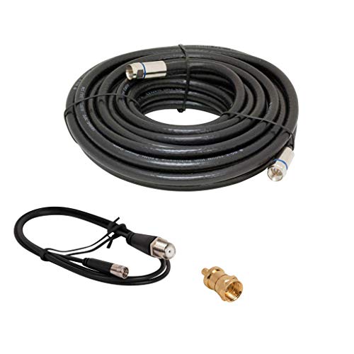 SiriusXM Satellite Radio 50 Foot RG6 Coaxial Cable Antenna Cable Extension Kit Works with All Sirius, XM and SiriusXM Radio Receivers and Boomboxes