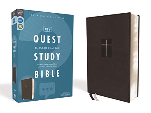  NIV, Quest Study Bible, Leathersoft, Black, Comfort Print: The Only Q and A Study Bible livre En ligne