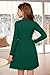 Winter Girl's Mock Neck Long Sleeve Cable Knit Sweater Dress Elastic Waist Fashion Dresses Forest Green 12 Years