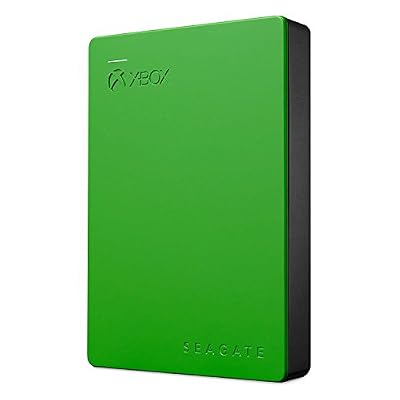 Seagate Game Drive for Xbox Green External Hard Drive Xbox One & 360 USB 3.0 (Renewed), Capacity:4.000GB (4TB)