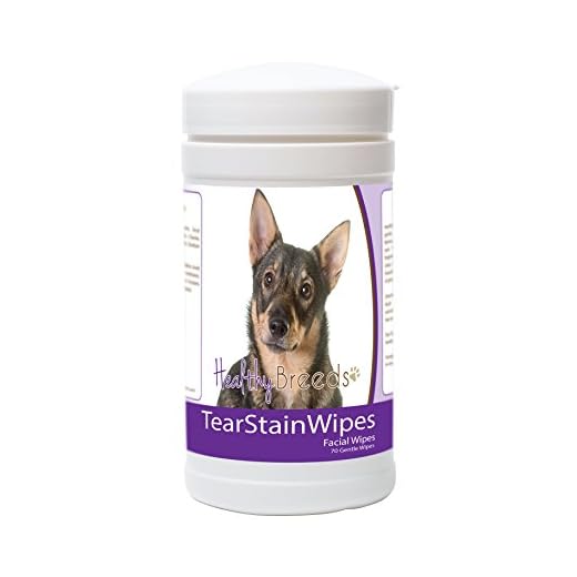 Healthy Breeds Swedish Vallhund Tear Stain Wipes 70 Count