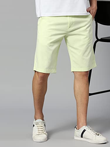 Image of Thomas Scott Men's | 100% Cotton | Solid | Above Knee | Button Closure | Chino | Casual Shorts for Men