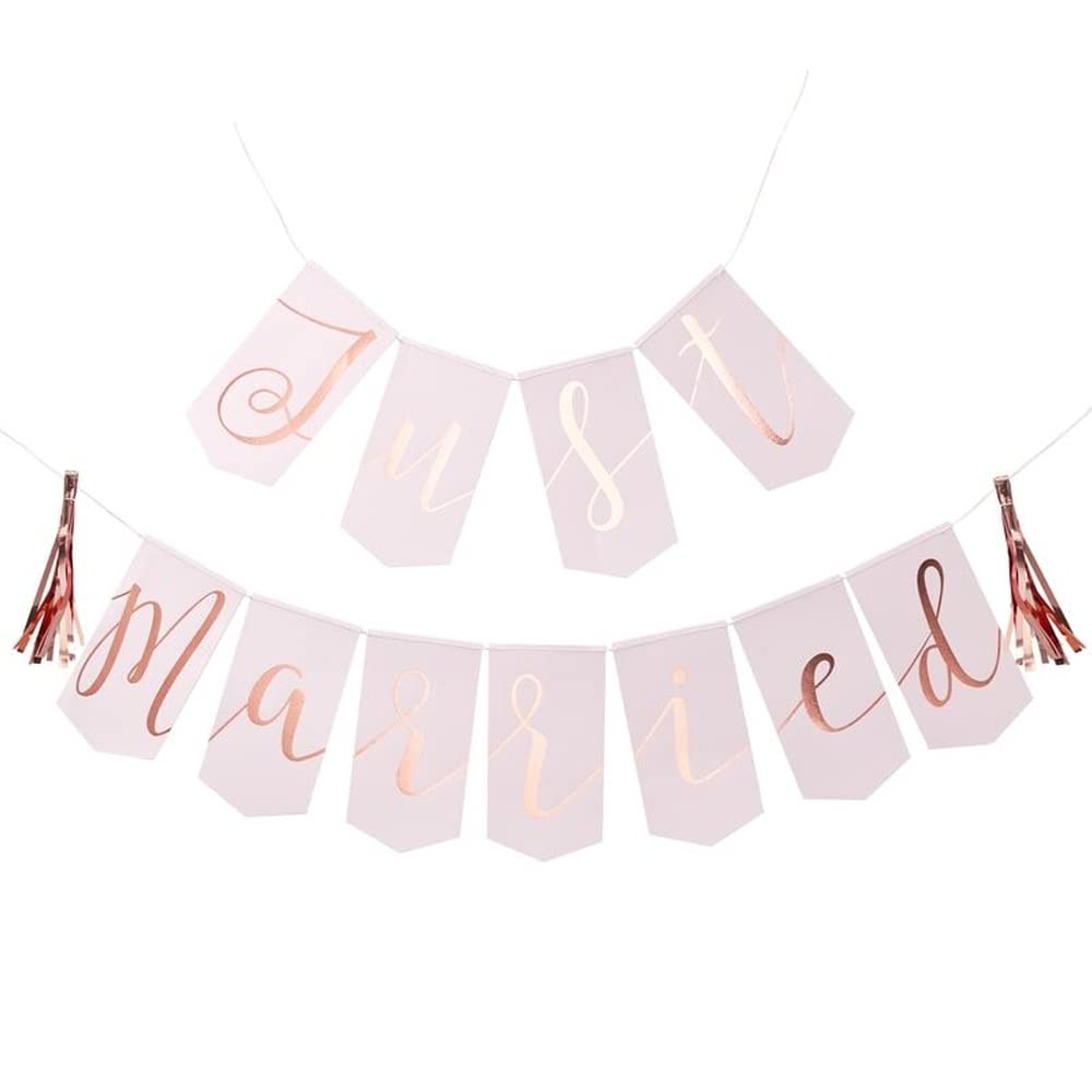 Ginger Ray Just Married Flag Bunting