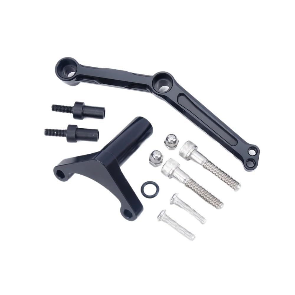 X Psblty Bracket-Black Stabilizer Level Damping Steering Stabilize Damper Bracket Mount Motorbike Motorcycle För För Monster 1200 2014-2021 Motorbike Accessories(Bracket-Black)