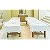 Careoutfit Classic Flat Hospital Bed Sheets, Twin Size Flat Sheets 3 Pack