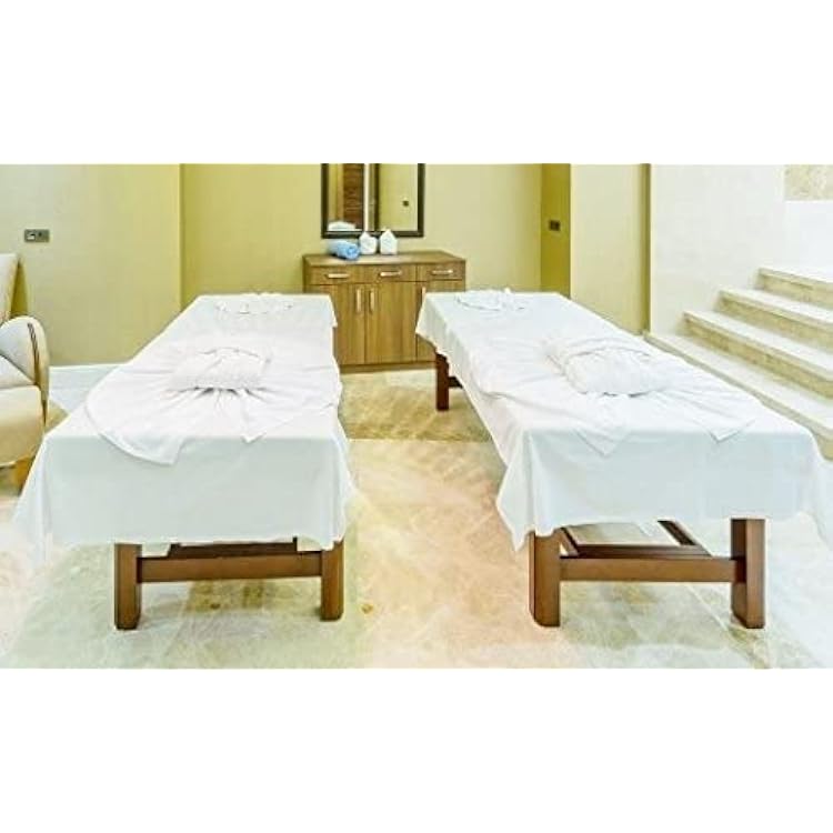 Careoutfit Classic Flat Hospital Bed Sheets, Twin Size Flat Sheets 3 Pack