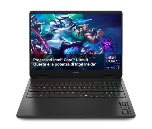 Sistema Operativo: Windows 11 HP OMEN 16-an0000sl Notebook, Intel Core Ultra 9 285H, Copilot+ PC, 32GB RAM, 1TB SSD, Display 16\
