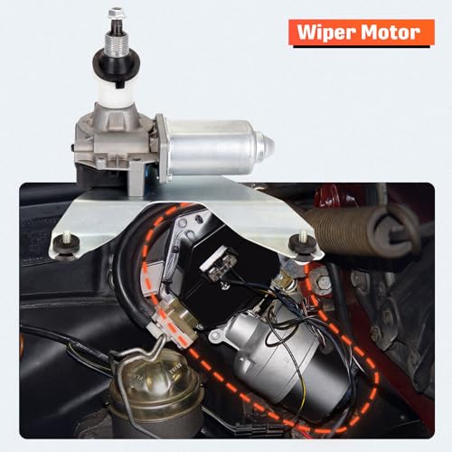 Image of cciyu Rear Windshield Wiper Motor Replacement fit for 2002-2006 for Cadillac Escalade 2003-2006 for Chevrolet Suburban 1500 2500 2003-2006 for Chevrolet Tahoe OE 40-1049 15173034 226985