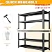 Garage Shelving Heavy Duty Shelving Metal Garage Storage Shelves Industrial Shelving Unit with Adjustable Shelves Storage Shelf Rack for Industrial, Warehouse, Basement (19.7