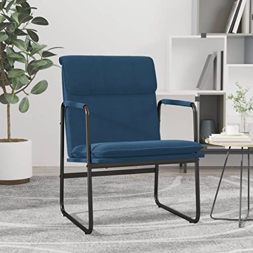 Genérico Sillón de Relax Tela Azul 55x64x80 cm,Mobiliario,Sillas,Sillones-351349