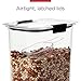 Rubbermaid Brilliance Airtight Cereal Food Storage Container, Shatterproof, BPA-Free and Dishwasher-Safe, 32oz Capacity