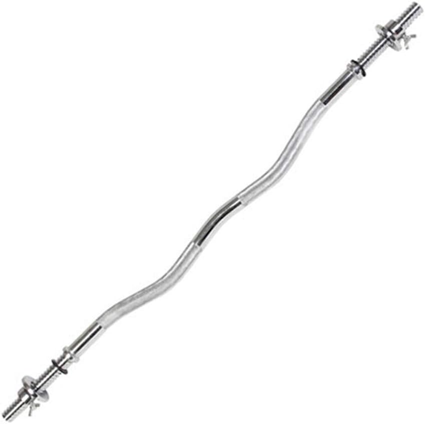 4ft / 5ft Barbell Curl Bar Straight Home Weightlifting Bar, 1 inch / 25mm Diameter, Load 120kg for Beginners and Professionals