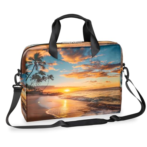 Maletín para laptop con diseño tropical 13-16 pulgadas miniatura 1