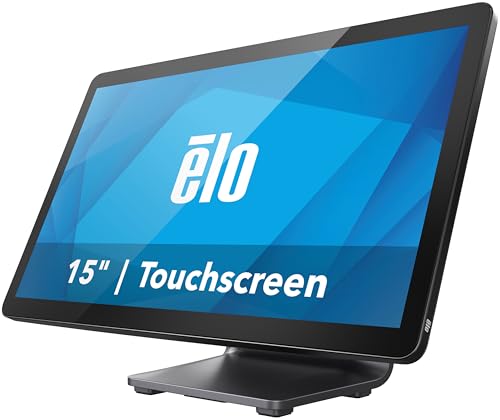 Image of Elo 1504L 15 inch Touchscreen Monitor with Stand | TouchPro PCAP 10 Touch, Anti-Glare Glass, 1920 x 1080, Black