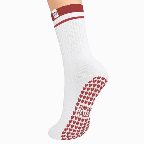 Image of Pilates Socks- Mid Calf Grippy Anti-Slip Socks for Pilates, Yoga and More