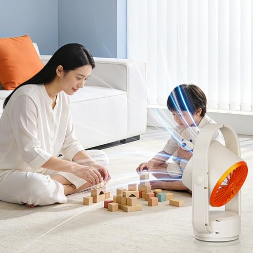 Ventilador de circulación de aire USB con 100 velocidades y batería recargable 3