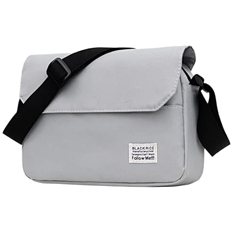 Sac à bandoulière en nylon gris Cover