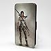 Produktbild Accessories4Life Tomb Raider Bedruckt Vorne Kunstleder Klappetui Hülle mit Kartenschlitze & Magnetisch Schließen Verschluss für Apple IPHONE 5-5S & Se - PS4 Lara Croft - S-T2292