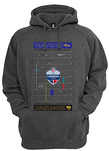 NFL Jacksonville Jaguars vs Baltimore Ravens London Games 2017 Sudadera con capucha...