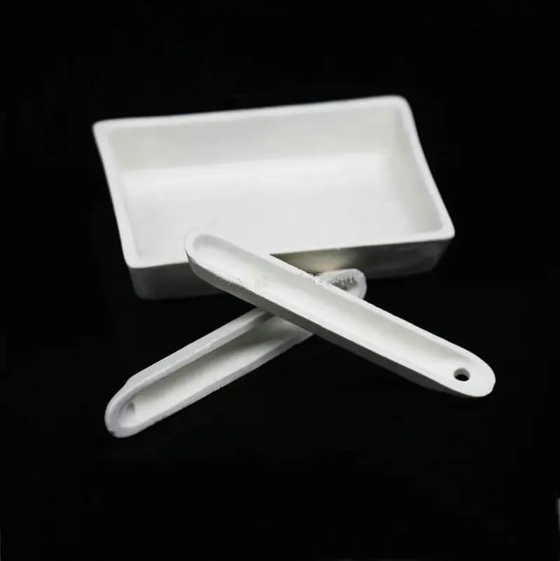 5 Stück, 10 Stück Labor Keramik Tiegel Becher Schiff Probenhalter(Square 60x90mm 5pcs)