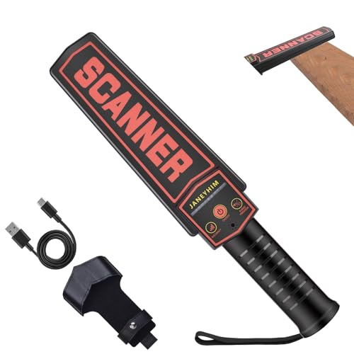 Image of Handheld Metal Detector Wand Security Scanner,High-Sensitivity Security Wand Metal Detector,Nail Finder,Metal Detector Wand for Woodworking (Built-in Battery, with Charging Line)