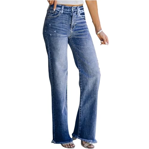 Womens Wide Leg Jeans Casual High Waisted Flared Denim Pants 2025 Fall Boyfriend Stretchy Baggy Loose Pants3