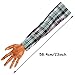 XONOR Halloween Fake Severed Arm Plastic Hands Human Body Parts for Haunted House Vampire Zombie Halloween Party Decorations, 2Pcs Plaid (Left and Right)