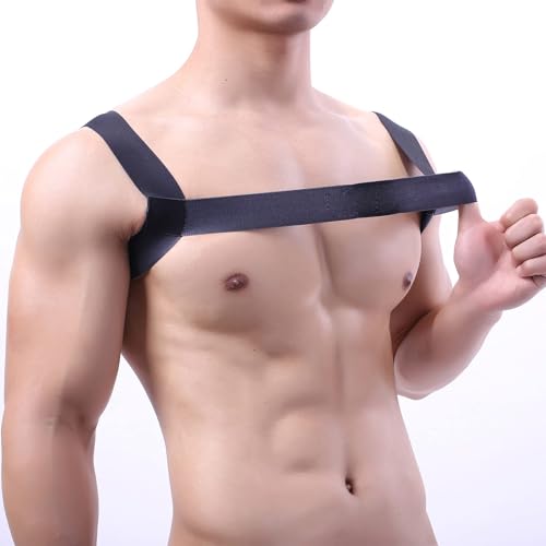 QiaTi Mens Harness Belt Man Body Chest Elastic Strap Shoulder Halter Strong Costume for Men3