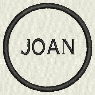 Name Patch Custom Embroidered 3" Circle - Add Your Name Or Text #TOP23