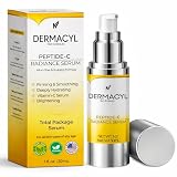 Dermacyl Vitamin C Serum for Face - Peptides c Total Package Serum with Hyaluronic Acid - All-in-One Vitamin Formula for Anti Aging, Hydration, Firms, Lifts, Targets Age spots - Fine Lines & Wrinkles