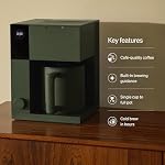 Fellow Aiden Precision Coffee Maker – Automatic Drip Coffee Maker, Single Serve to 10-Cup Capacity, Precise Temperature Control, Thermal Carafe, Cold Brew Preset, Scheduling, Companion App
