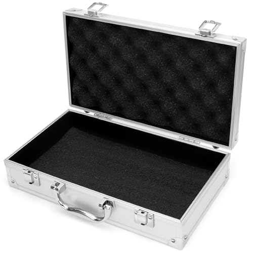 Aluminum Tool Box Portable, Lockable Handle Portable Medicine Chest Organizer Aluminum Briefcases for Men