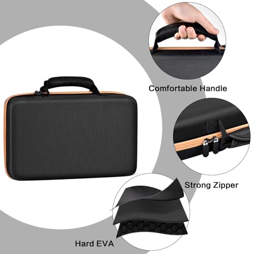 Image of Knife Display Case for 64+ Pocket Knives, Butterfly Knife Storage Box, Folding Knives Organizer Holder, Knives Collection Organized Carrier for Survival, Tactical, Outdoor, EDC Mini Knife (Black) | Knives Organized Slots, Butterfly and EDC Mini Models, Outdoor Survival Tactical Collection Storage, Black, Bag Only