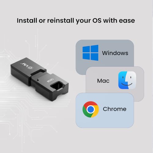Image of EVM EnC 128GB Type-C USB 3.2 Gen 1 Flash Drive | Impressive 120MB /s Read| Sleek Compact Modern Design | Integrated Convenient Key Loop | Versatile Portable Storage | 10 Years Warranty (ENC /128GB)