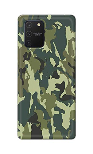 Image of Printed Hard Back Cover Case for Samsung Galaxy Note 10 Lite | Samsung A81 Back Cover (Green Army Camouflage) -1803
