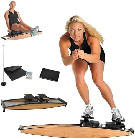 Ski Machine Multifunctional, Indoor Ski Simulator, 3D Cross Train...