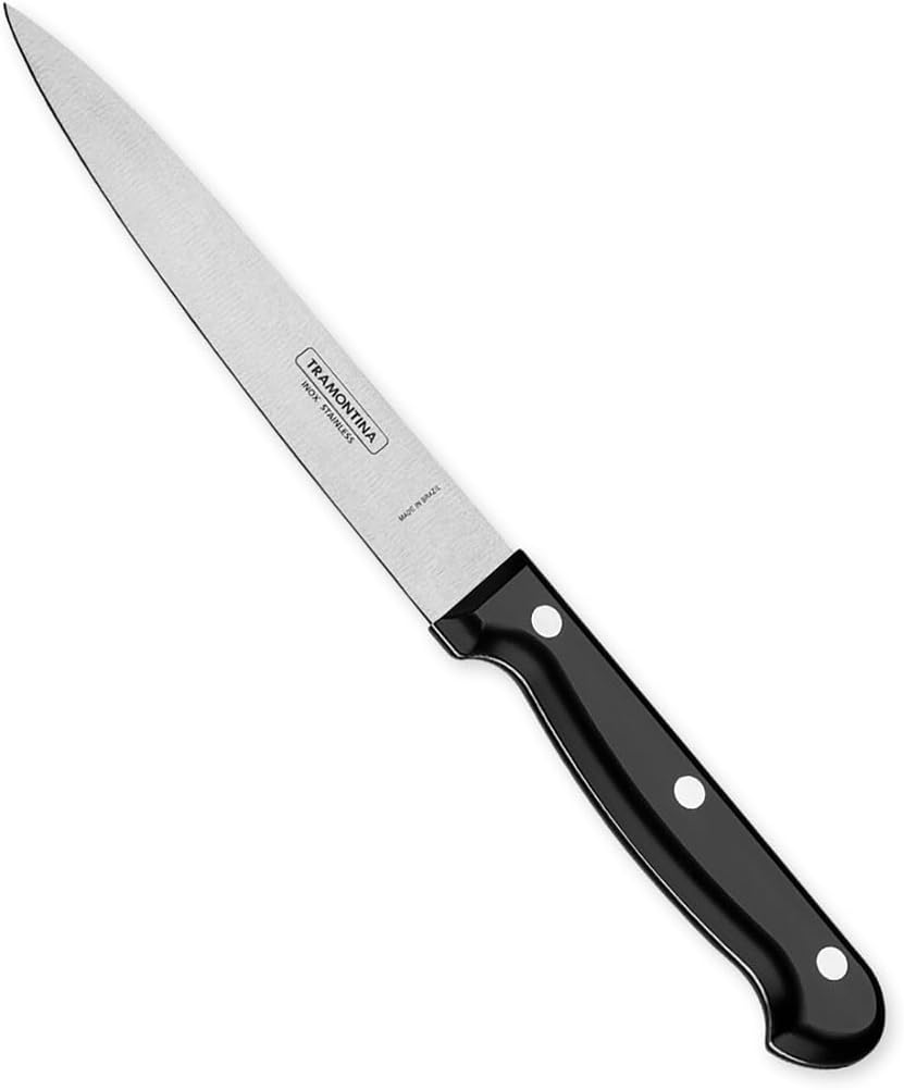 Ultracorte 6 Inches Utility Knife with Stainless Steel Blade and Black Polypropylene Handle