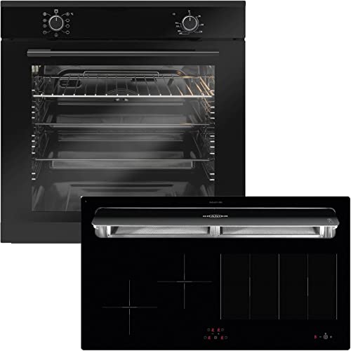 Oranier Backofen Set Induktion autarkes Kochfeld mit Abluft-Dunstabzug KXI 1092 & Einbaubackofen EBS 9912