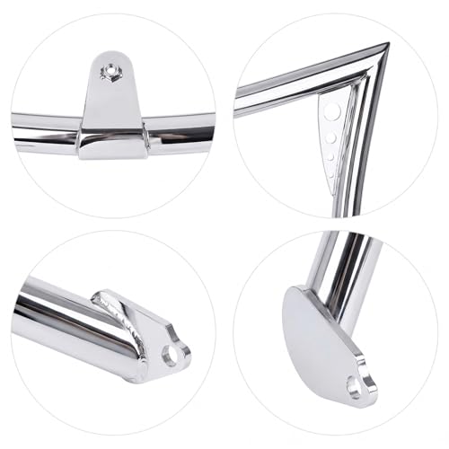 Bravema Front Engine Guard Highway Crash Bar Harley Touring 1997-2008 Electra Glide Ultra Classic Road King Road Glide Street Glide Motorcycle Thick Crash Bars (Chrome) by Bravema - Image 4