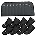 Gcroet Neoprene Toe Covers 4 Pairs Winter Thermal Feet Warmers Elastic Toe Warmers for Cycling Running Hiking Ice Baths, Grey