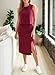 EVALESS 2 Piece Skirt Sets for Women Tank Top and Skirt Fashion 2025 Spring Summer Date Night Outfit for Women Burgundy Large