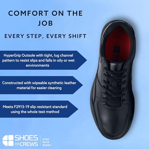 Shoes For Crews Men's Slip-Resistant Work Sneakers – Comfortable, Non-Slip Shoes for Men in Food Service, Healthcare & Hospitality - Street Casual3