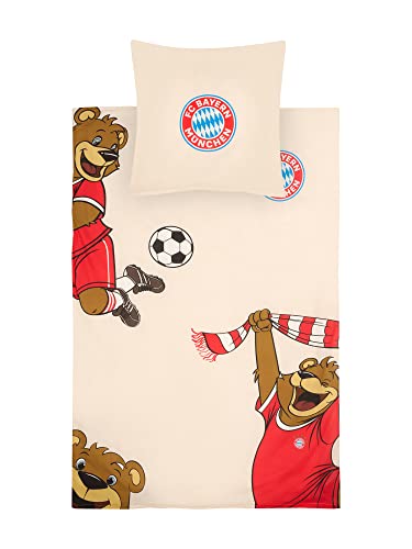 FC Bayern München parure de lit enfants Berni 140x200 cm coton