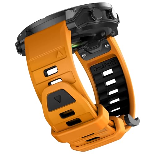 Image of OVERSTEP Compatible with Fenix 8 51mm Watch Bands, 26mm Soft Siliocne Strap for Garmin Fenix 5X /Fenix 5X Plus /Fenix 6X /Fenix 6X Pro /Fenix 7X /Fenix 7X Pro Smartwatch