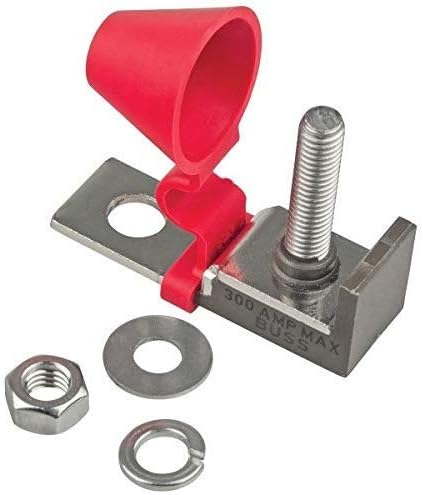 Bay Marine Supply – MRBF Terminal Fuse Block (Fuse Not Included) - Single Stud - Compact Mount for Marine Rated Battery Fuse