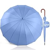 SUFICIENTE GRANDE PARA DOS - Con sus 39 pulgadas (99 cm) de largo y 47 pulgadas (120 cm) de diámetro, el paraguas resistente al viento Royal Walk Grande te mantendrá a ti ya tu amante a salvo del clima húmedo y lluvioso británico. ¡Puede estar seguro de que cuando salga de su casa, volverá ser mojado!