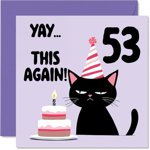 Stuff4 53rd Birthday Cards for Women and Men, Yay This Again
