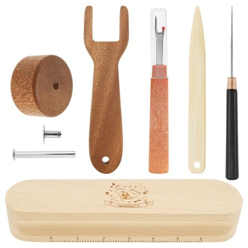 5 Pcs Wooden Sewing Quilting Tools Set, Include Wood Strip,