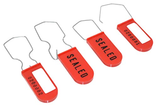 Image of Padlock Security Seal with Scored Hasp for Tool-Less Hand Removal (100 Pack)